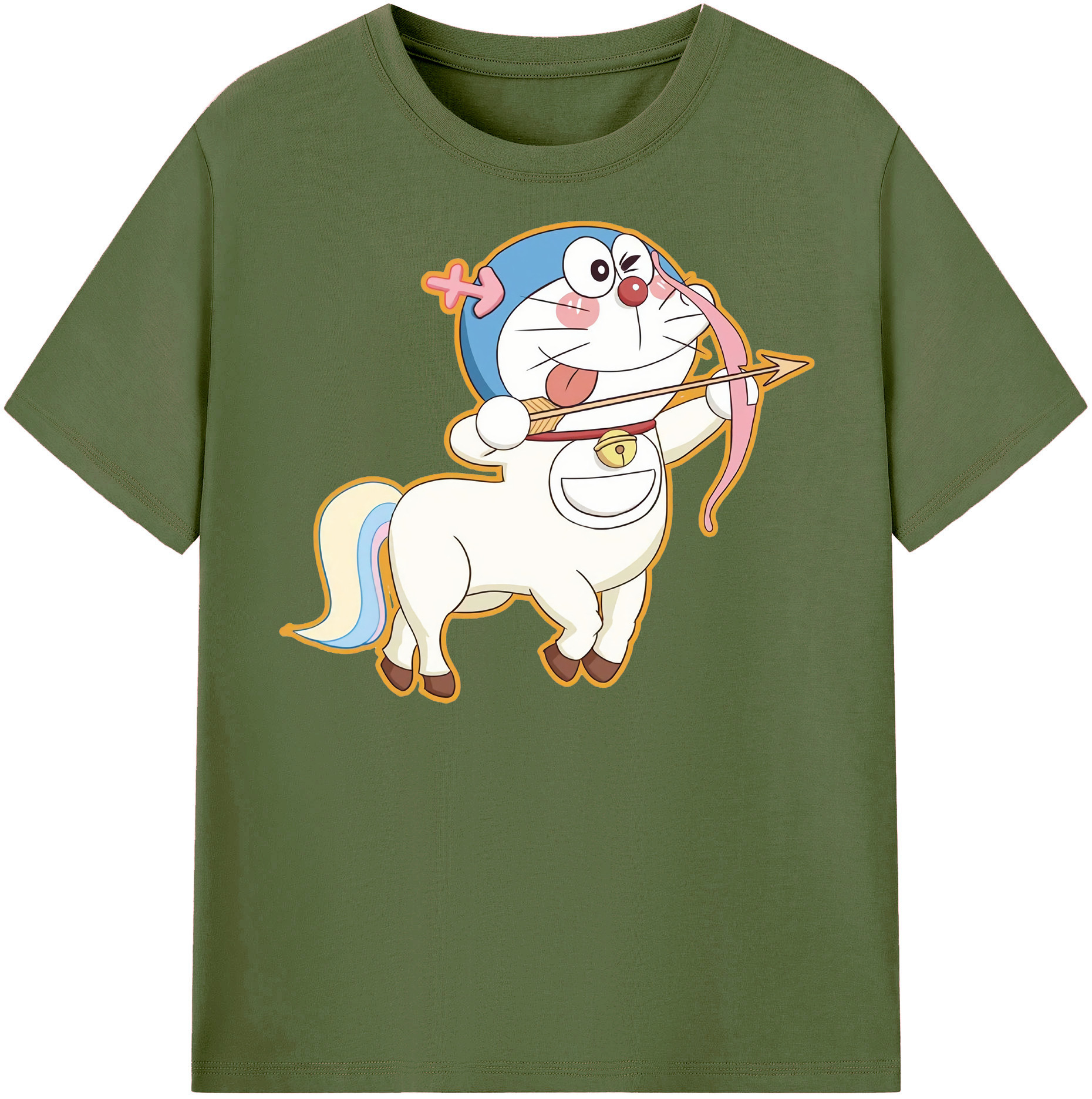 （画像用） ドラえもん Doraemon 綿100％半袖Tシャツ（フロントプリント）